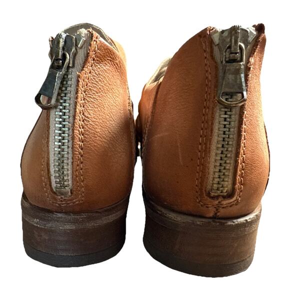 Free People Lost Valley Ankle Boot Natural Brown - Size 38 (US 7.5) - Picture 2 of 8